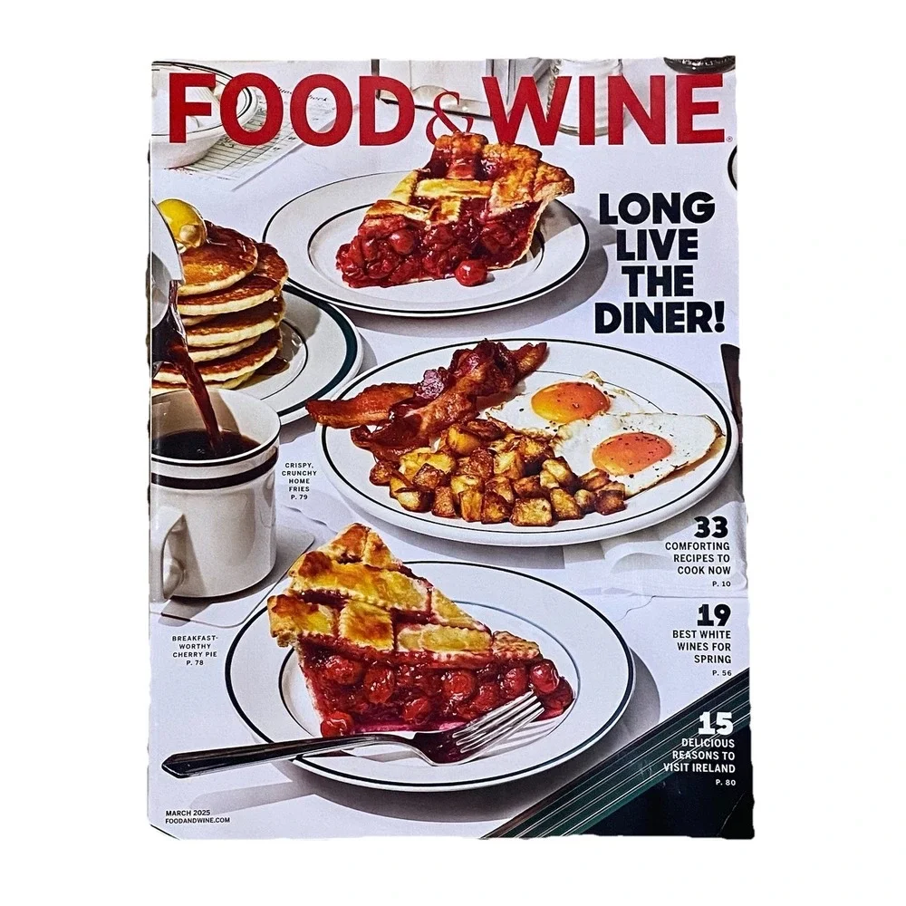 Lot of 8 Food & Wine Magazine Spring Summer 2025 Gourmet Cooking Recipe